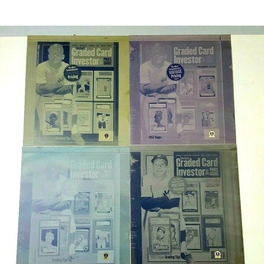 4 Yankee Mickey Mantle 2007 Beckett Magazine Press Plates baseball mlb 319L6